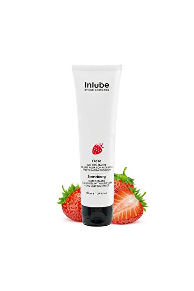 NUEI Lubrifiant pe bază de apă Inlube Căpșuni 100 ml