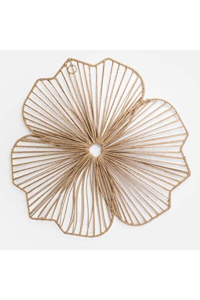 OEM Decorațiune de perete boho, Bej, 58 x 58, Metal / fibre naturale, Decorat...