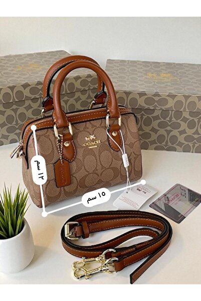 Coach Magazine حقيبة كتف نسائية مع ملحقاتها