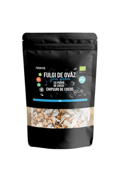 Niavis Fulgi de Ovaz Fini Fara Gluten cu Pudra de Cocos si Chipsuri de Cocos ...