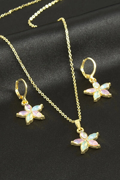 vistaglobal Daisy Stone Set Necklace