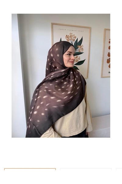 By Aheli MOODİVA GEYİK DESENLİ SOFT PAMUK ŞAL