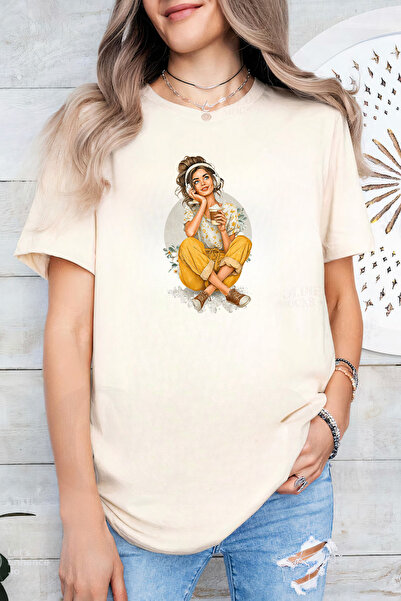 Sarah's Boutique Women's T-shirt – 100% cotton – Music Coffee