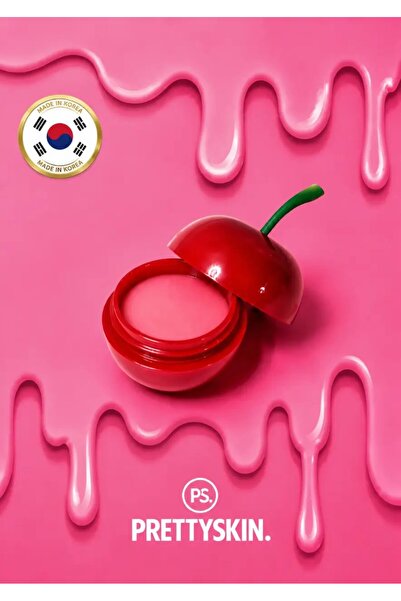 ps. prettyskin. Cherry Lip Balm 9 gr | Nemlendirici Kiraz Özlü Dudak Bakım Balmı