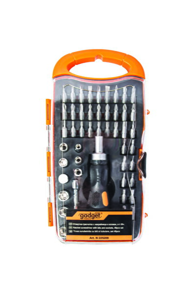 Gadget Screwdriver set with 49 bits and GD sockets