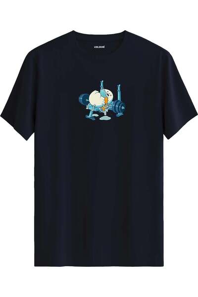 Colermi Weight Lifting Egg Print T-Shirt