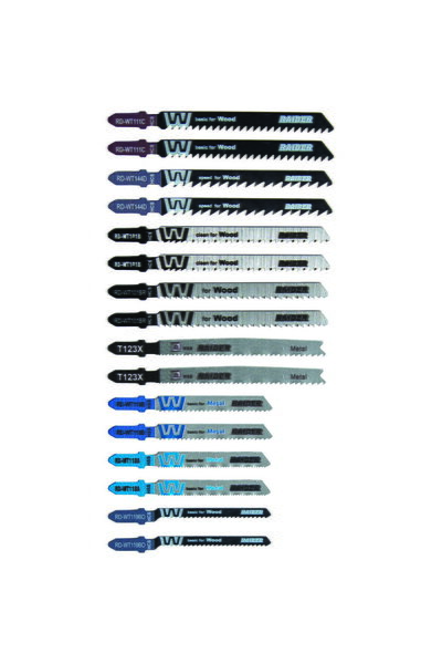 Raider Set 16 buc. lame fierastrau pendular pentru lemn si metal "T"