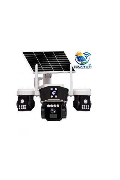 Midcom X5Tech RX-95WS 3 Kameralı Solar WiFi PTZ IP Sesli Akıllı Güvenlik Kamera ( 3+3+3 MP )