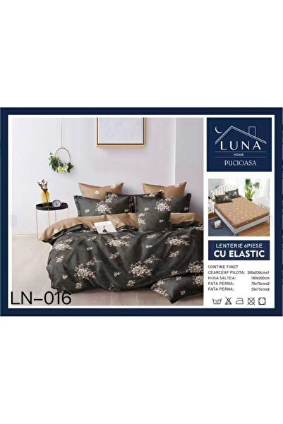 Pucioasa Finet type Duvet Cover Set 6 pieces, Floral Print, double bed, 2 people