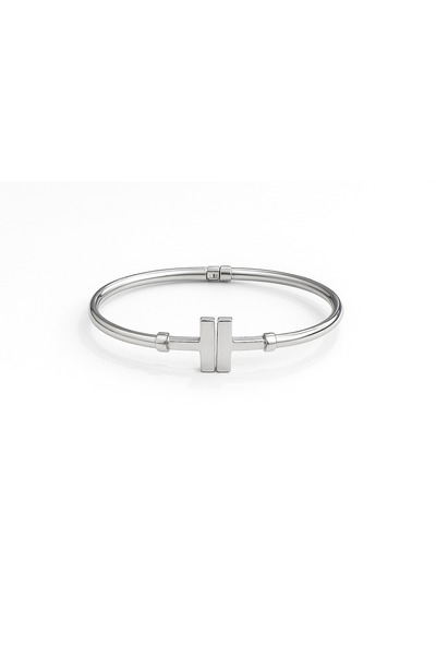 Desing 925 Ayar Gümüş Minimal Çivi Model Kelepçe Bileklik 9 Gr