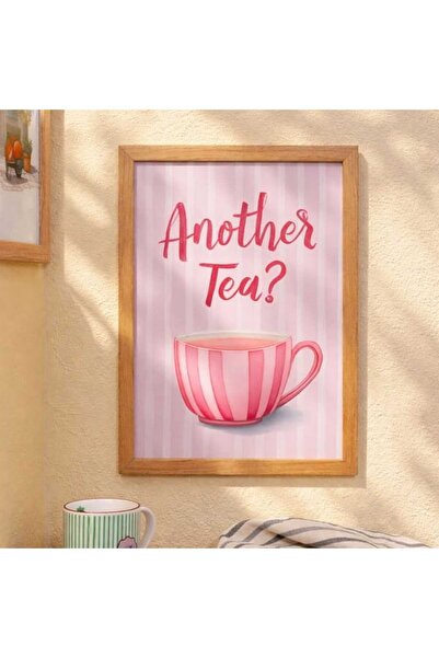 Evidea Deco Another Tea Duvar Panosu - Renkli - 30x40 cm