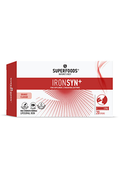 SUPERFOODS Ironsyn+ Συμπλήρωμα Σιδήρου 20 Στικς