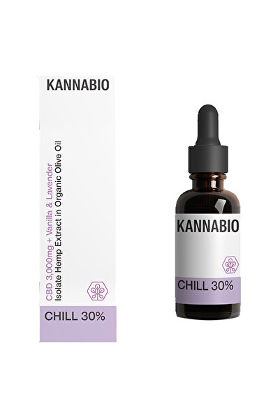 KANNABIO Δροσερές Σταγόνες Ελαίου Κάνναβης 30% 3000mg CBD + Βανίλια & Λεβάντα...