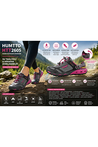 HUMTTO HTT2691 Outdoor Trekking Kadın Sandalet