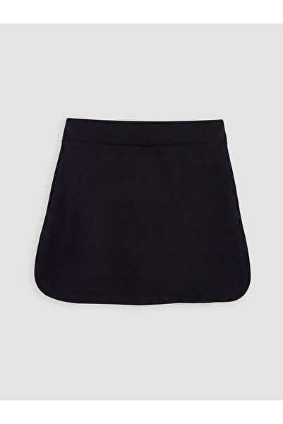 LC Waikiki Nevavm Sports Shorts Skirt with Elastic Waist and Difference in Color