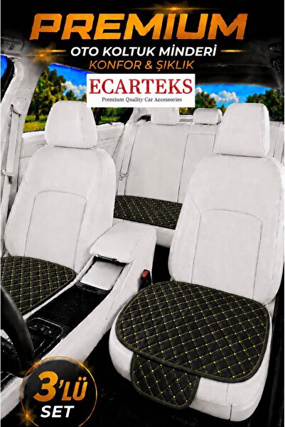 ECARTEKS PREMİUM QUALİTY CAR ACCESSORİES Araba Koltuk Minderi Ön Ve Arka Takı...