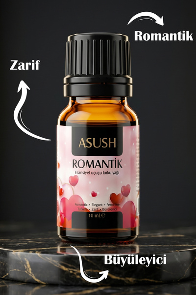ASUSH Romantik Esansiyel Yağ 10 ML – Zarif, Yumuşak ve Romantik Ortam Kokusu
