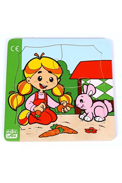 Puzzle بزل العب مع الارنب - 4 قطع