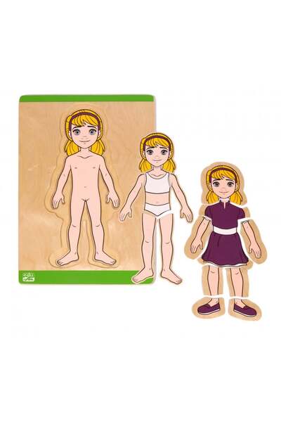 Puzzle بزل اجزاء جسم البنتت 3 طبقات