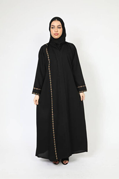 Stylish Fashion عباية من ستايلش فاشن كلاسيك لف بتطريز ملون
