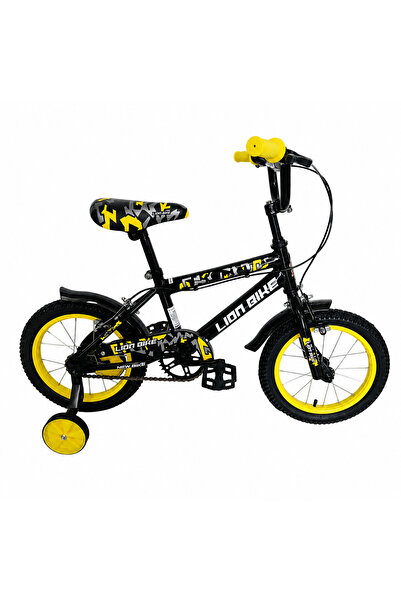 stars pearl دراجة لايون بايك BMX مقاس 14 إنش للأطفال بفرامل رجل (خلفية) - تصم...