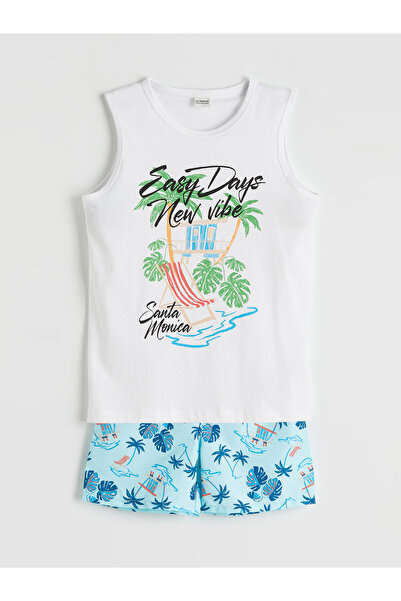 LC Waikiki Printed Boys' Swimwear Set