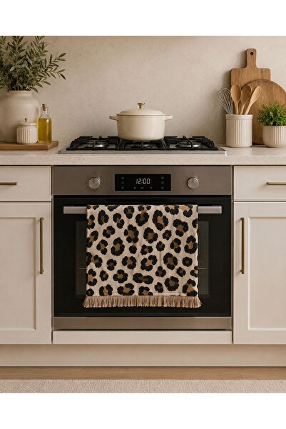 adenkahome Leopardo Series Kitchen Oven Cover 35X50 cm Washable