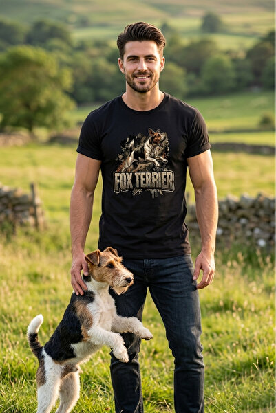 WİDİ Unisex Basset Hound Printed T-Shirt - Hunter Dogs Series Crew Neck Cotto...