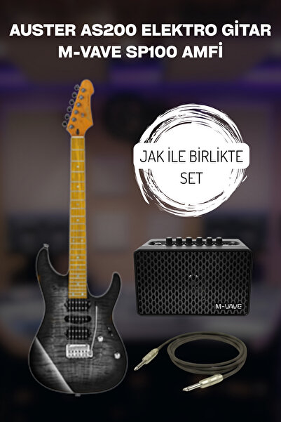 Auster Custom Shop AS200 Series Elektro Gitar Sahne Seti! (Gitar Kılıfı + Jak...