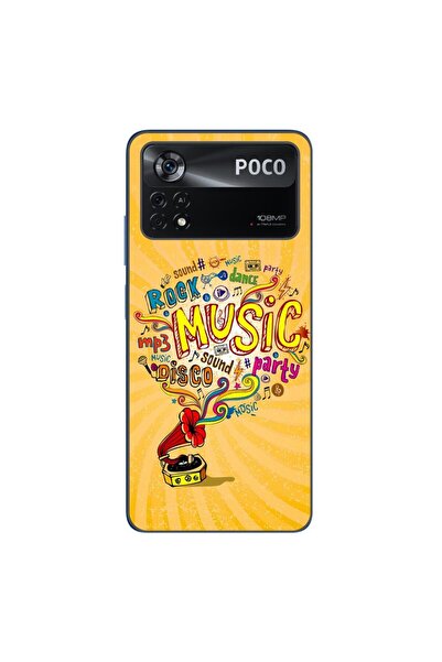 OEM Θήκη συμβατή με Xiaomi Poco X4 Pro από σιλικόνη gel TPU με σχέδιο μουσική...