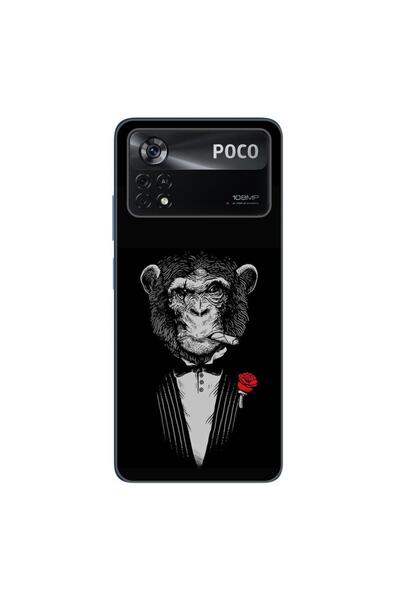 OEM Husa compatibila cu Xiaomi Poco X4 Pro Silicon Gel Tpu Model Cigar Monkey