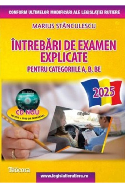 OEM Intrebari de examen explicate pentru categoriile A, B, BE +CD - 2025
