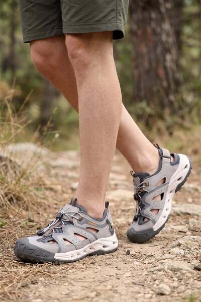 HUMTTO 160-650221A Men's Outdoor Sandals Gray