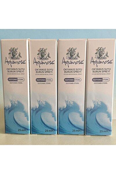SANTASYA 4 ADET OKYANUS SUYU AQUANOSE 25 ML BURUN SPREYİ