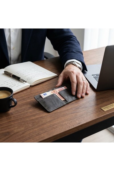 Rubicon Genuine Leather Card Holder Wallet with Magnet