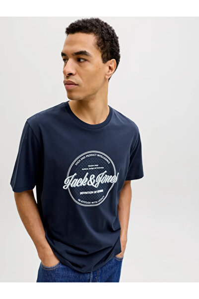 Jack & Jones Jjedover denim tee ss o-neck white