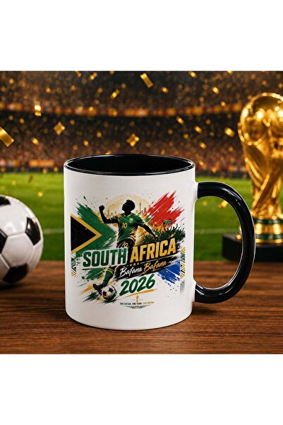 Bk Gift South Africa Fan-Themed 2026 World Cup Designed Black Trophy Cup