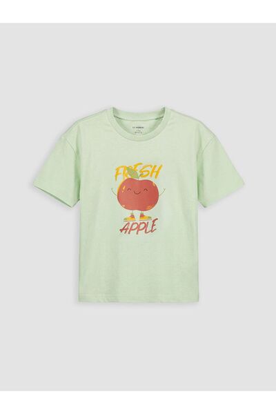 LC Waikiki Crew Neck Printed Boy's T-Shirt