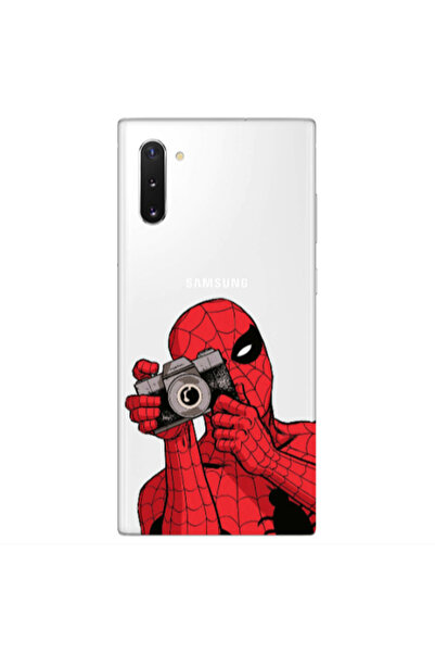 Other Samsung Note 10 Plus Spiderman take picture Transparent Silicone TPU Θήκη