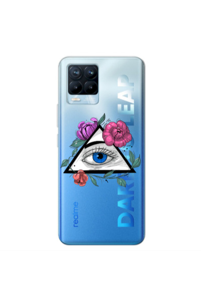Other Realme 8 Pro Eye and flower Transparent Silicone TPU Θήκη