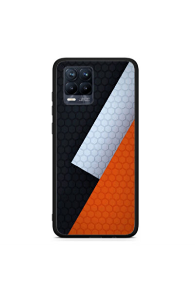 Other Realme 8 Coated hexagon Black Glossy Θήκη