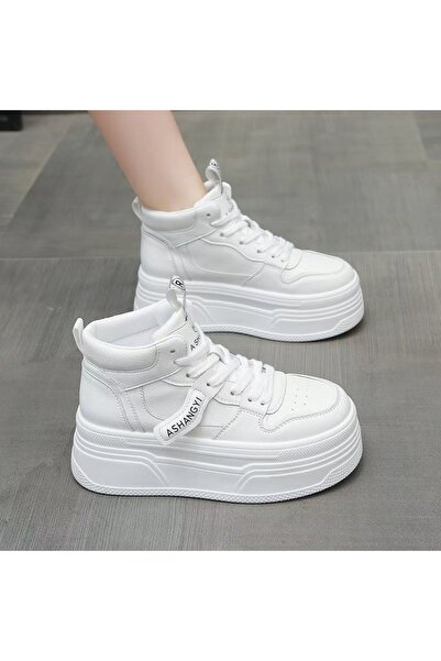ALOGO Sneakers dama cu platforma din piele Ecologica Ploo
