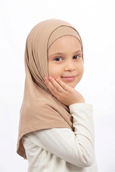 İSTDONATELLA Kız Çocuk İki Parça Hijab - Hazır Tesettür Eşarp – Pratik Geçmel...