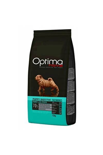 Optimanova Hrană uscată pentru câini Puppy Digestive Iepure și Cartof 12kg