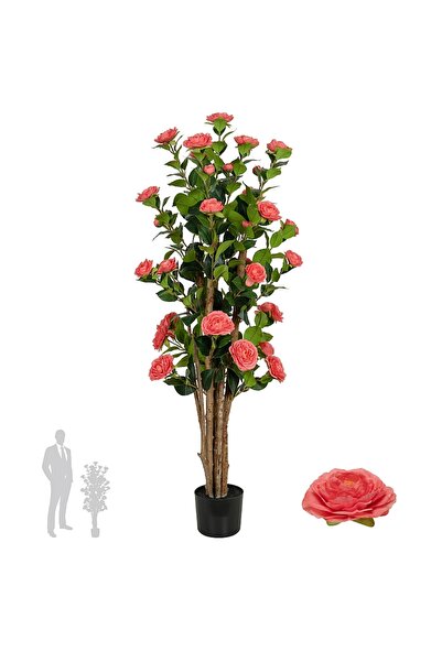 Roberto Rossi Copac artificial Camelia Japonica H120 cm cu 261 frunze si 36 f...
