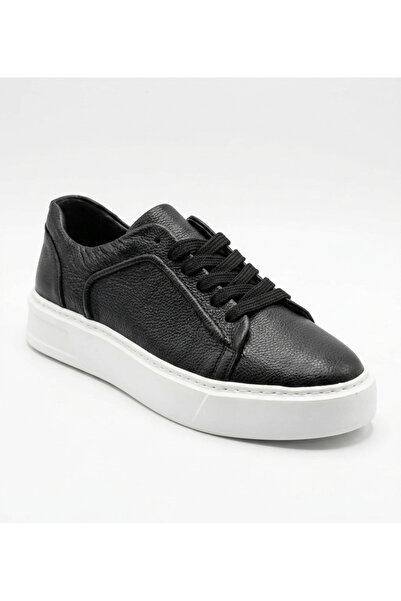 Growish Gd0109 Genuine Leather High Sole White Eva Sole Black Sneaker Shoes S...