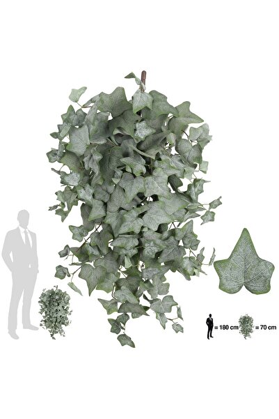 Roberto Rossi Iedera artificiala catifelata H70 cm cu 202 frunze verde inchis...