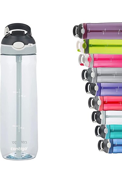 Contigo Ashland Water Bottle with Foldable Straw, BPA-Free, Leak-Proof, Dishw...