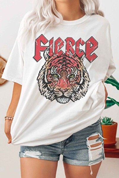 JANTIL MODA 🔥   Tricou supradimensionat pentru femei – Tricou unisex alb vin...
