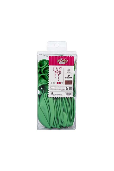 Party Fusion 24 pcs Balloon Set, 12 inches, Green